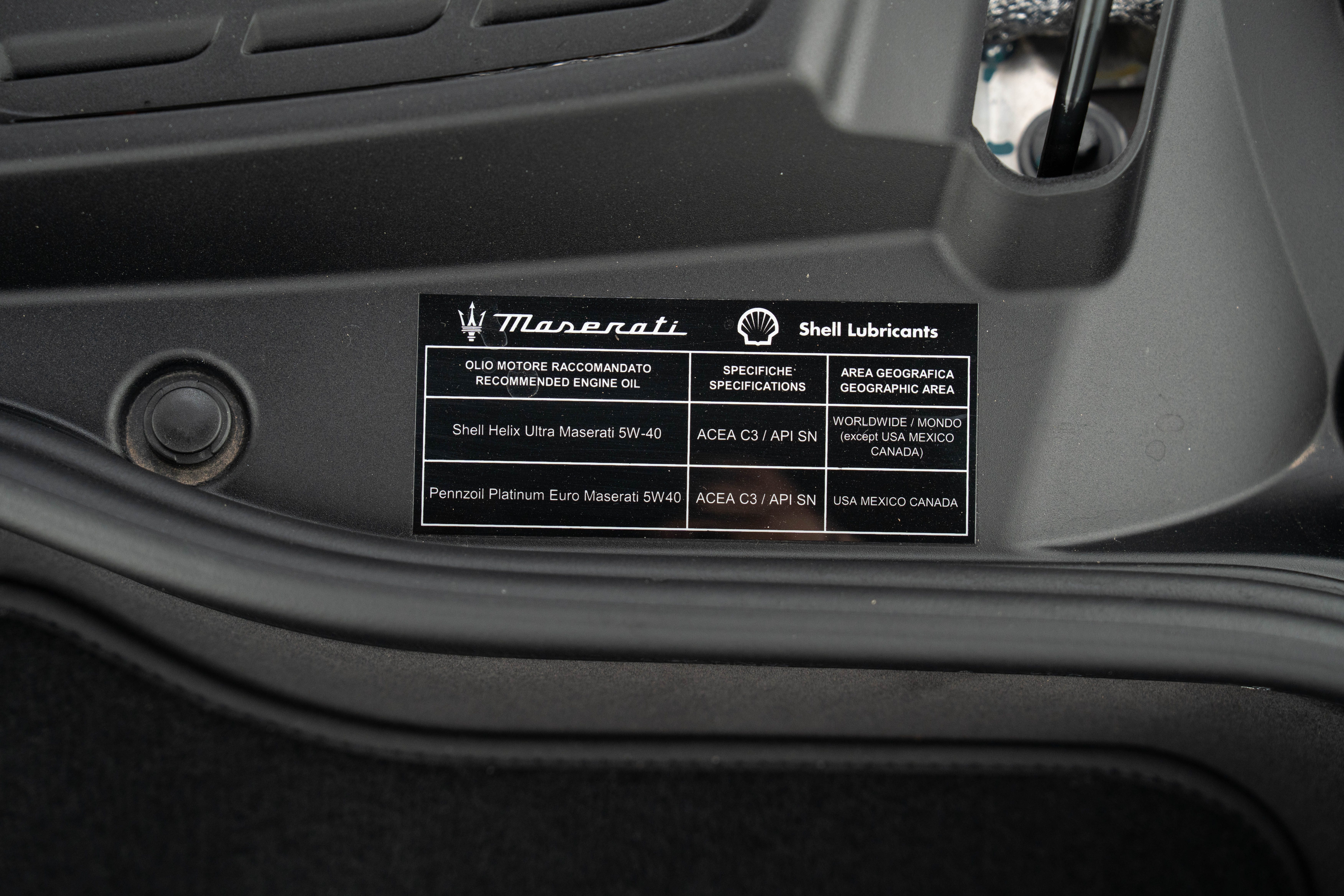 2023 Maserati MC20 — Tags and Stamping