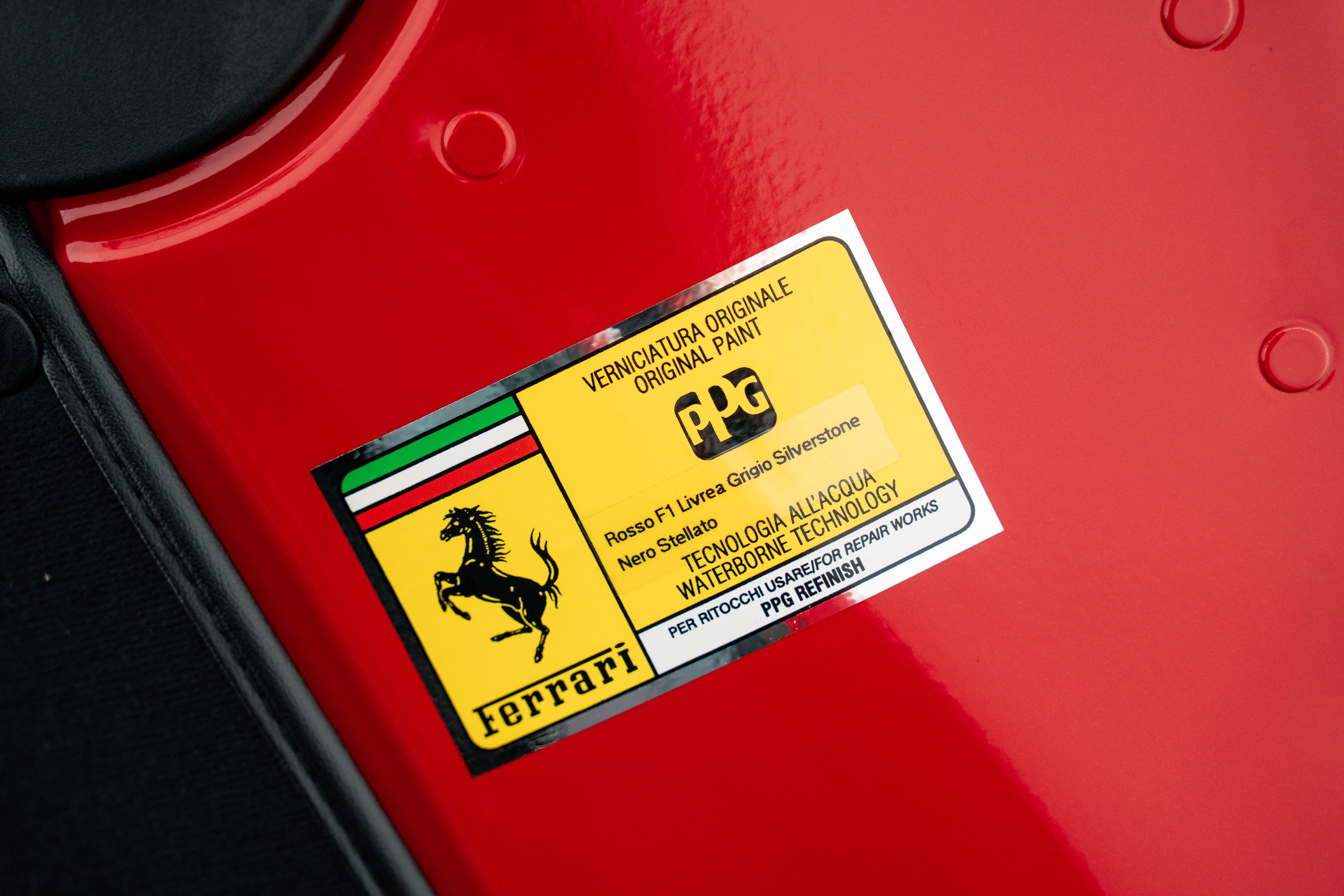 2017 Ferrari F12tdf — Tags and Stamping