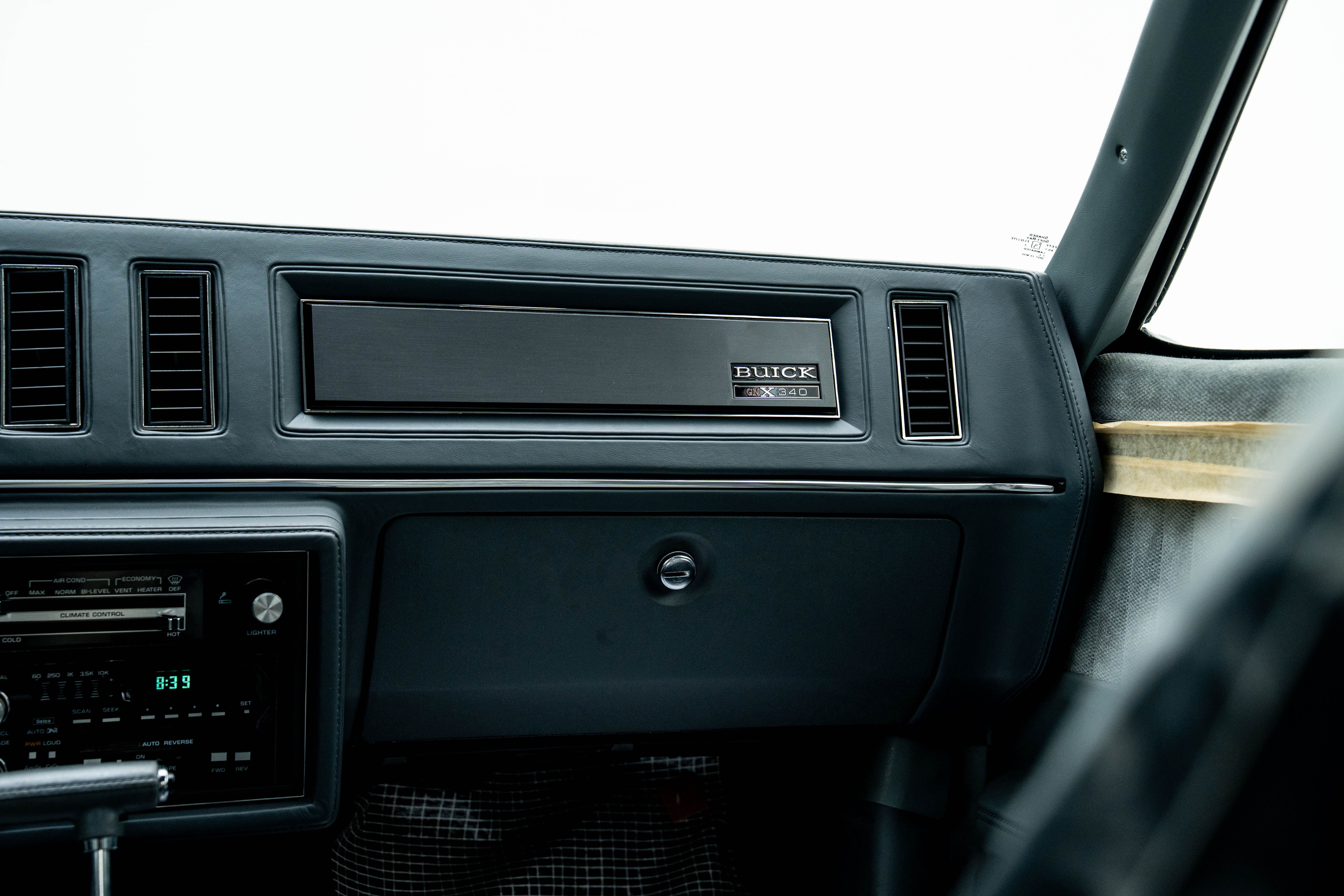 1987 Buick GNX — Interior