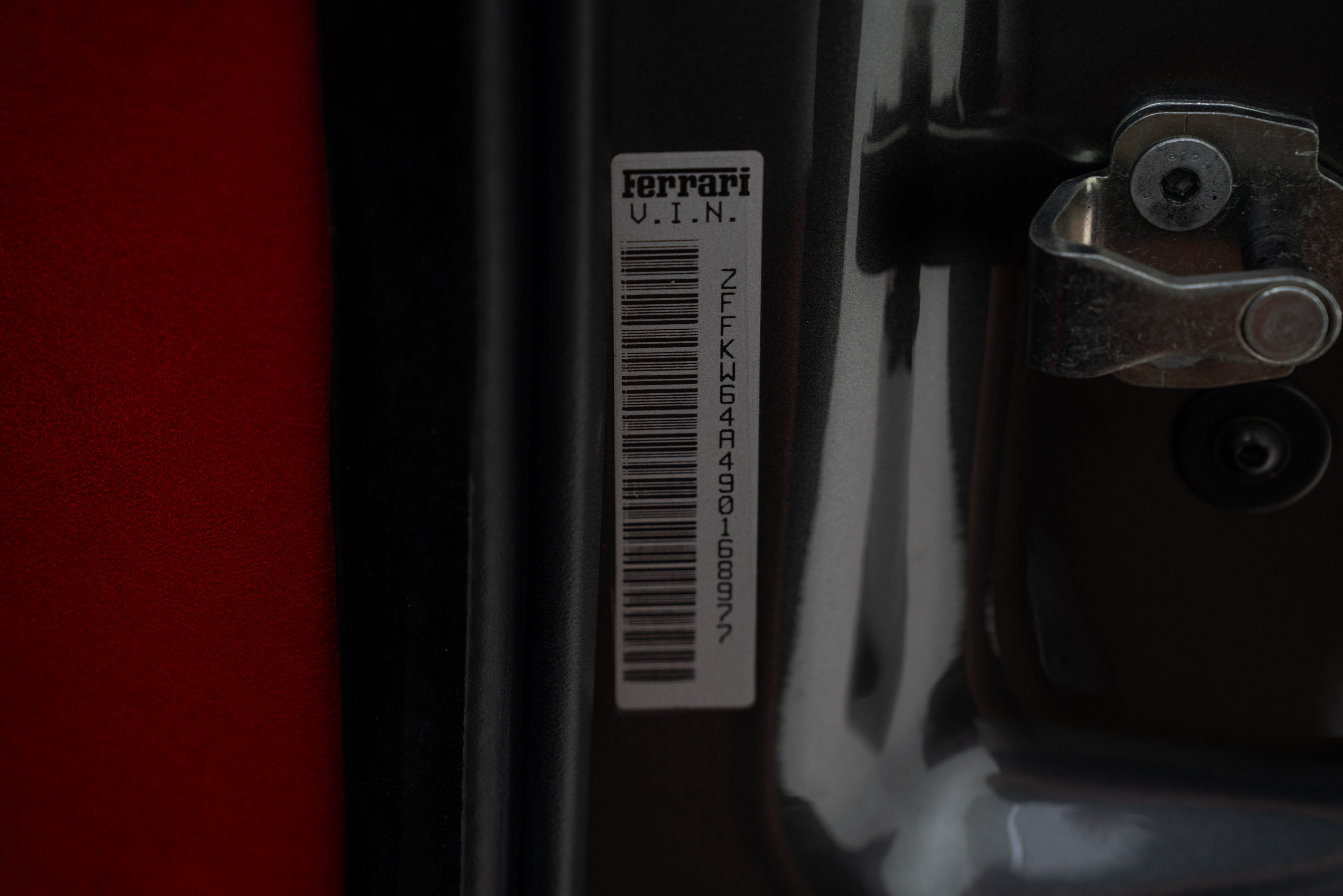 2009 Ferrari 430 Scuderia — Tags and Stamping