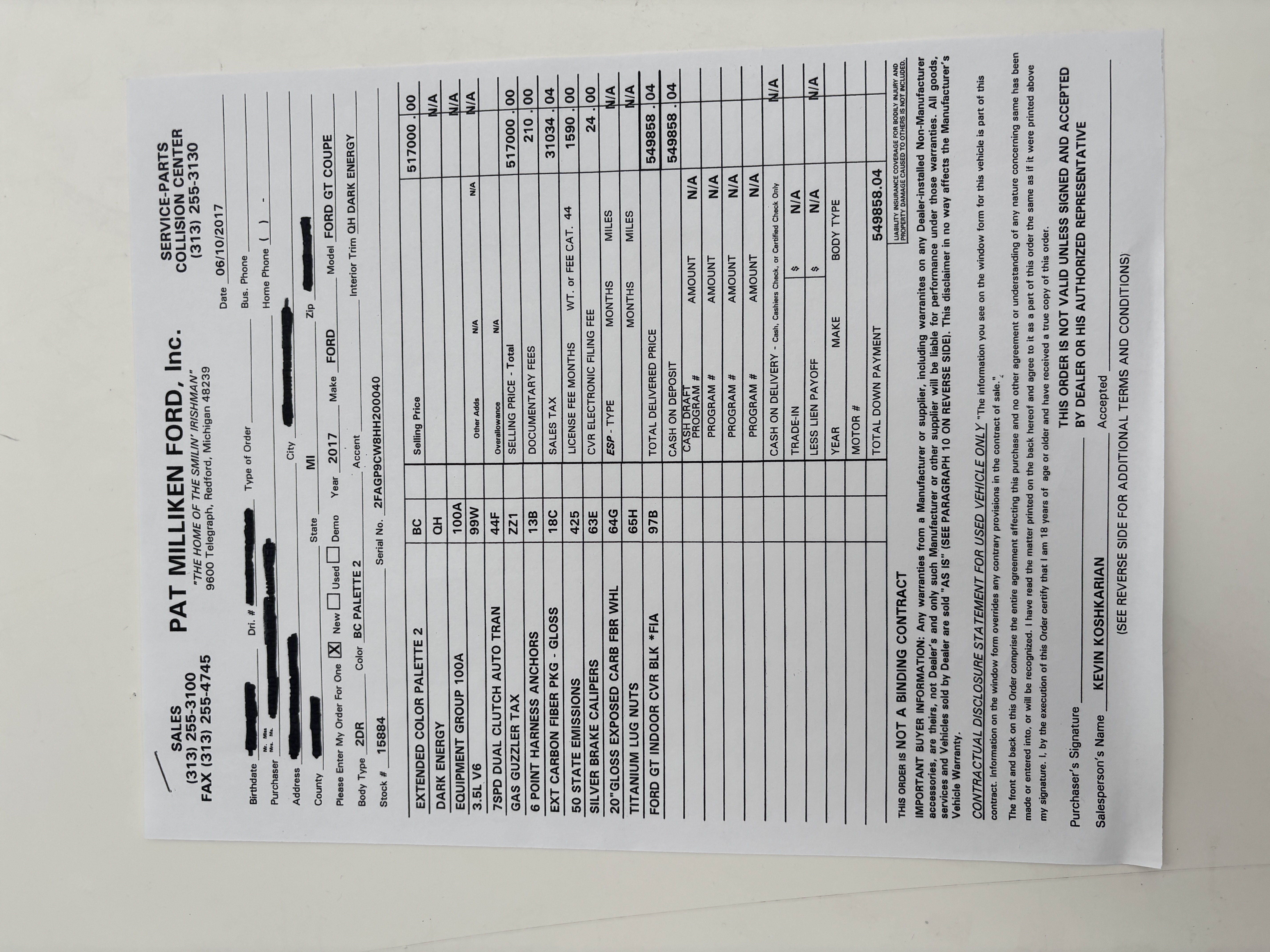 2017 Ford GT — Extras